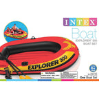 Intex Explorer 300 Inflatable Boat Set,3 Person Raft with Oars & Mini Hand Pump