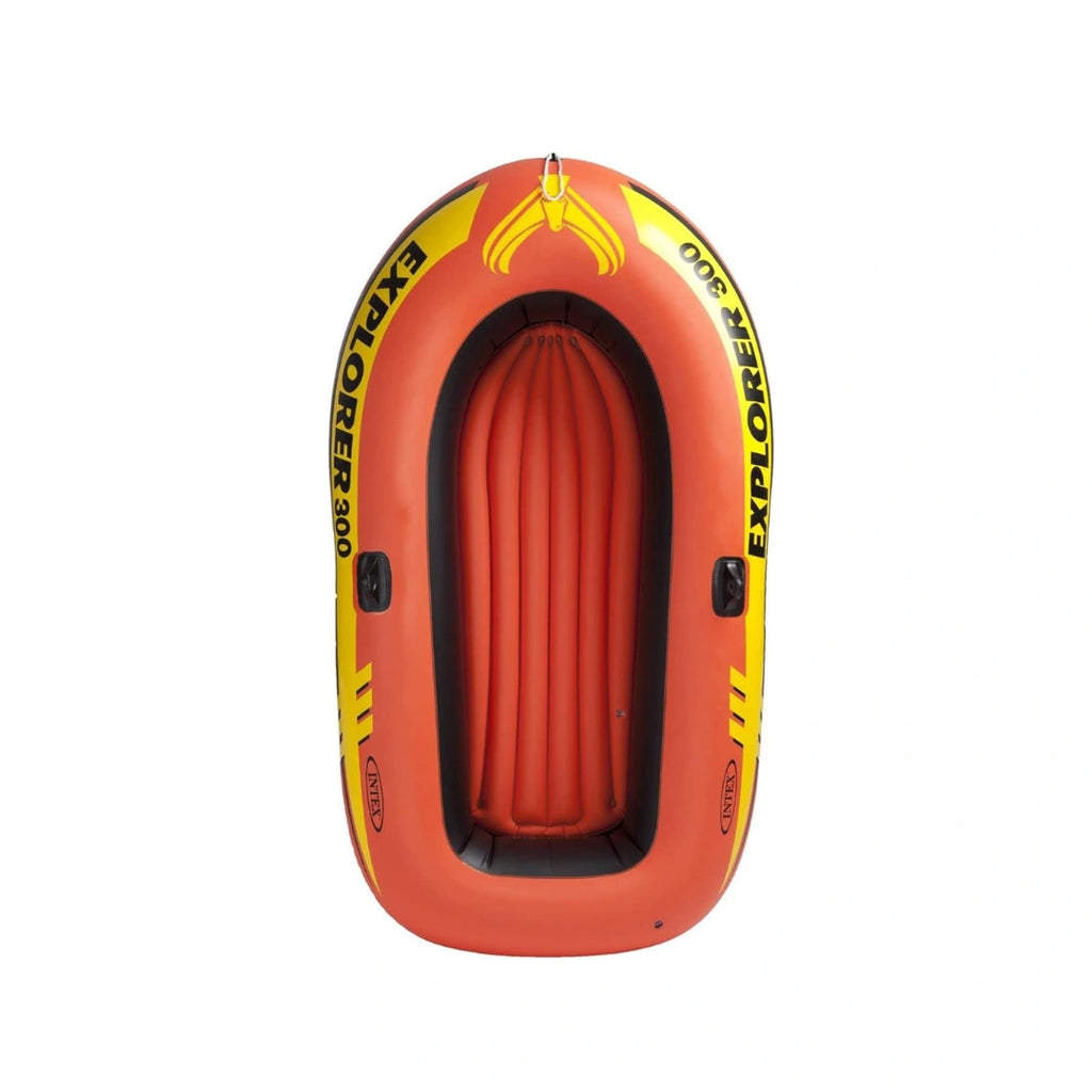 Intex Explorer 300 Inflatable Boat Set,3 Person Raft with Oars & Mini Hand Pump