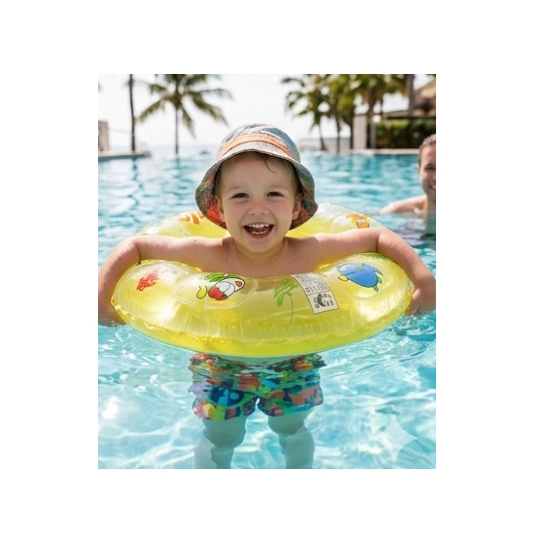 Intex Kids Inflatable Swim Ring,60 cm Yellow Pool Float Tube