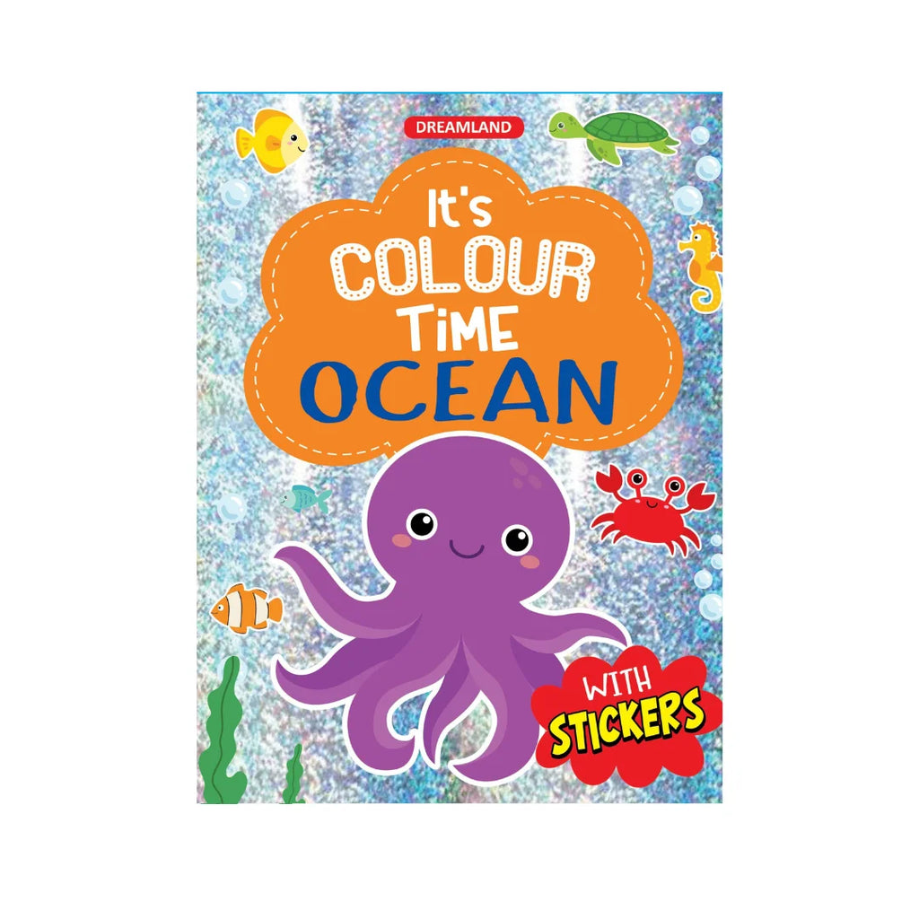 Ocean themed colouring book 