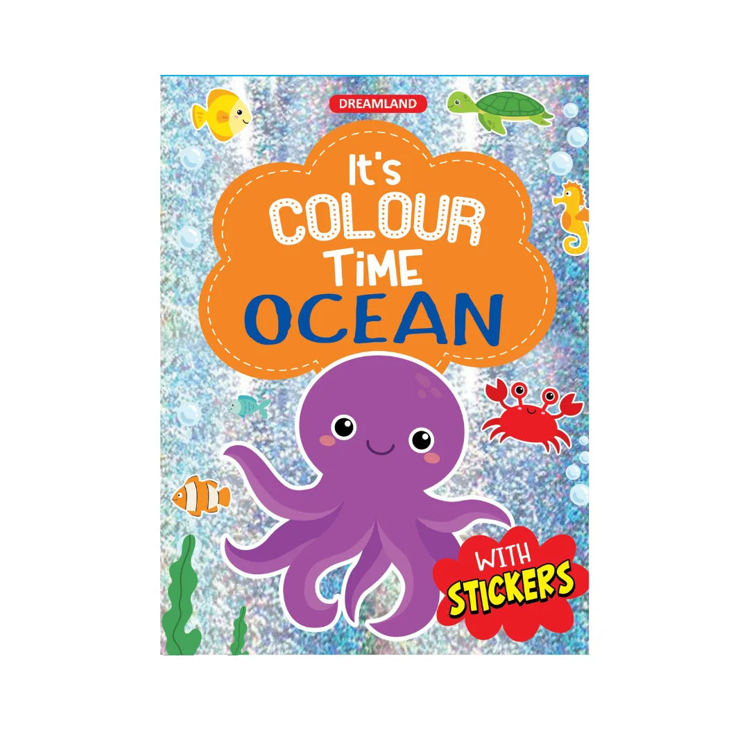 Ocean themed colouring book 
