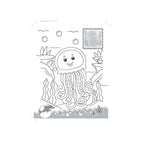 Ocean themed colouring book 