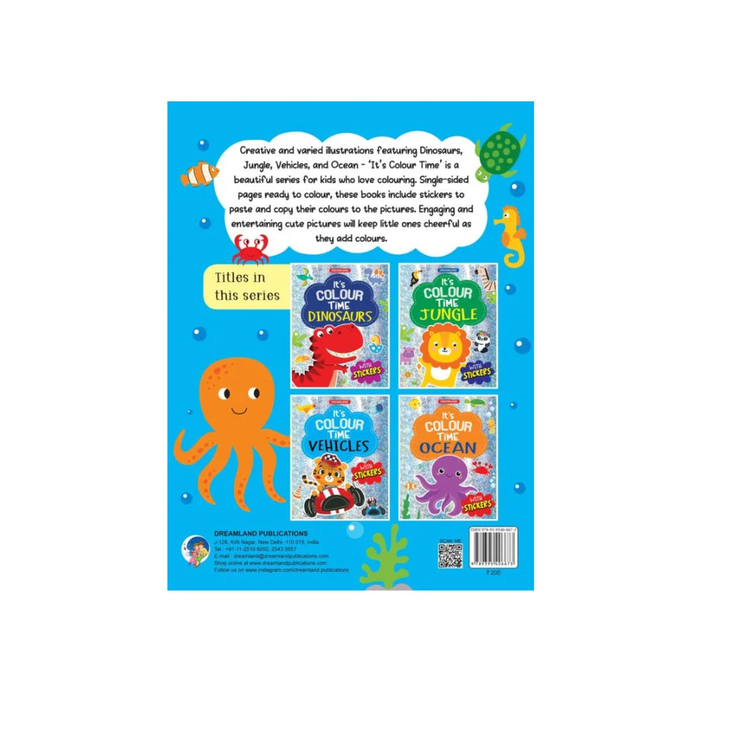 Ocean themed colouring book 