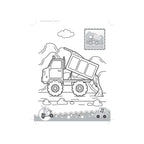 Vehicle themed colouring book 