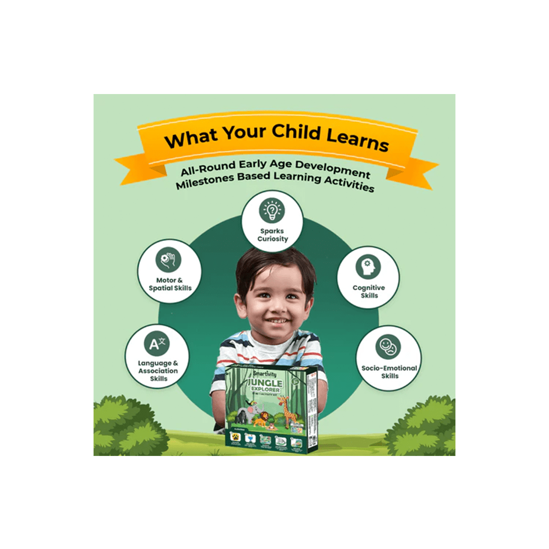 Smartivity Toys Smartivity Jungle Explorer | DIY Activity Kit (3 Years+)