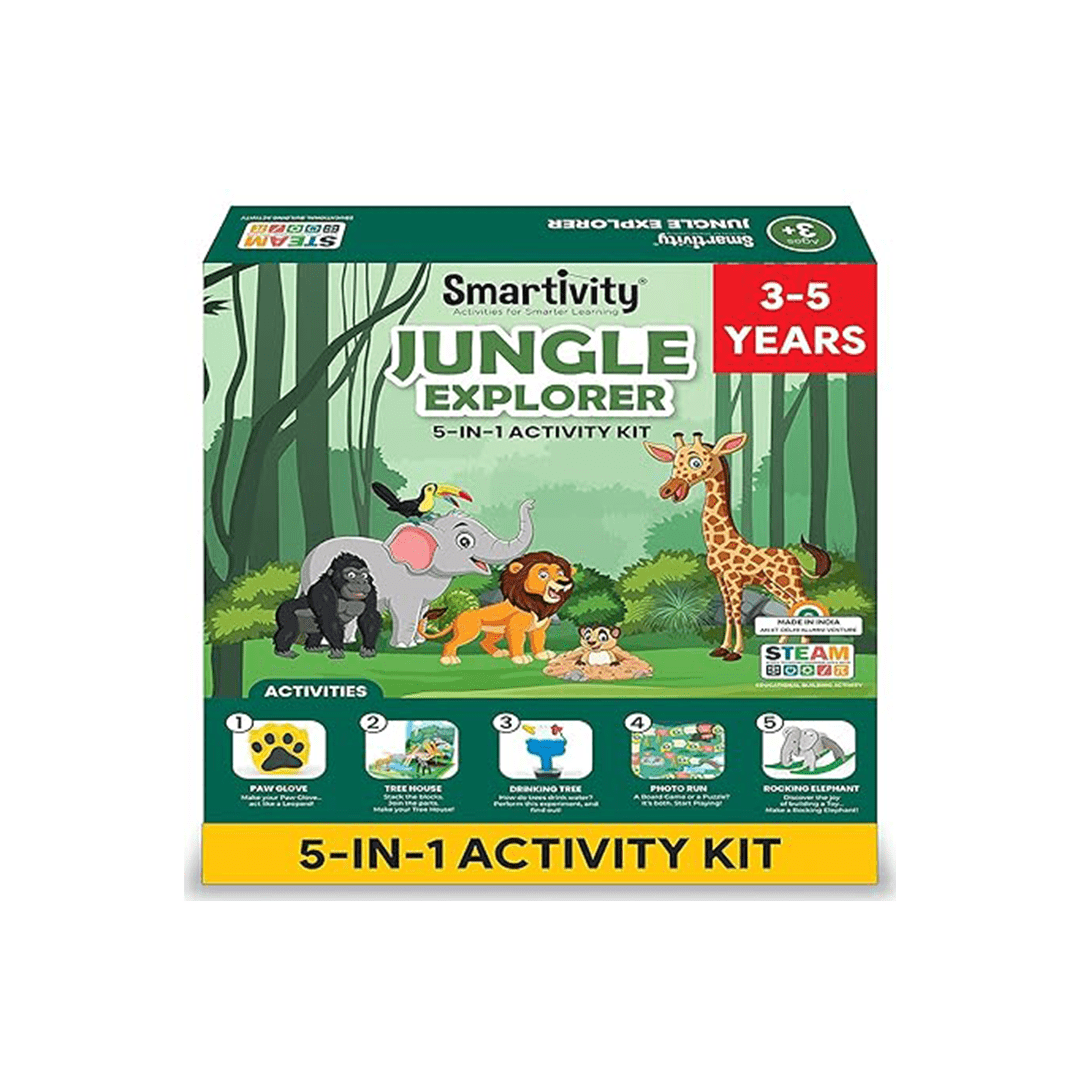 Smartivity Toys Smartivity Jungle Explorer | DIY Activity Kit (3 Years+)