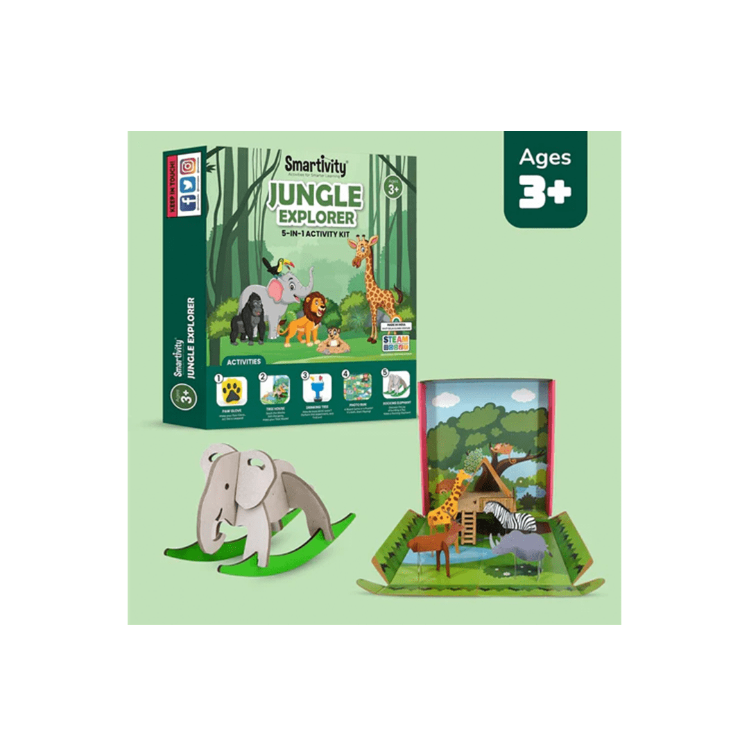 Smartivity Toys Smartivity Jungle Explorer | DIY Activity Kit (3 Years+)