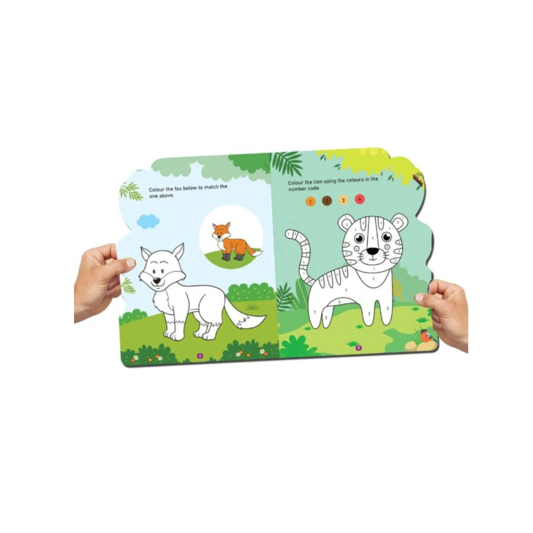 Jungle themed kids activity book