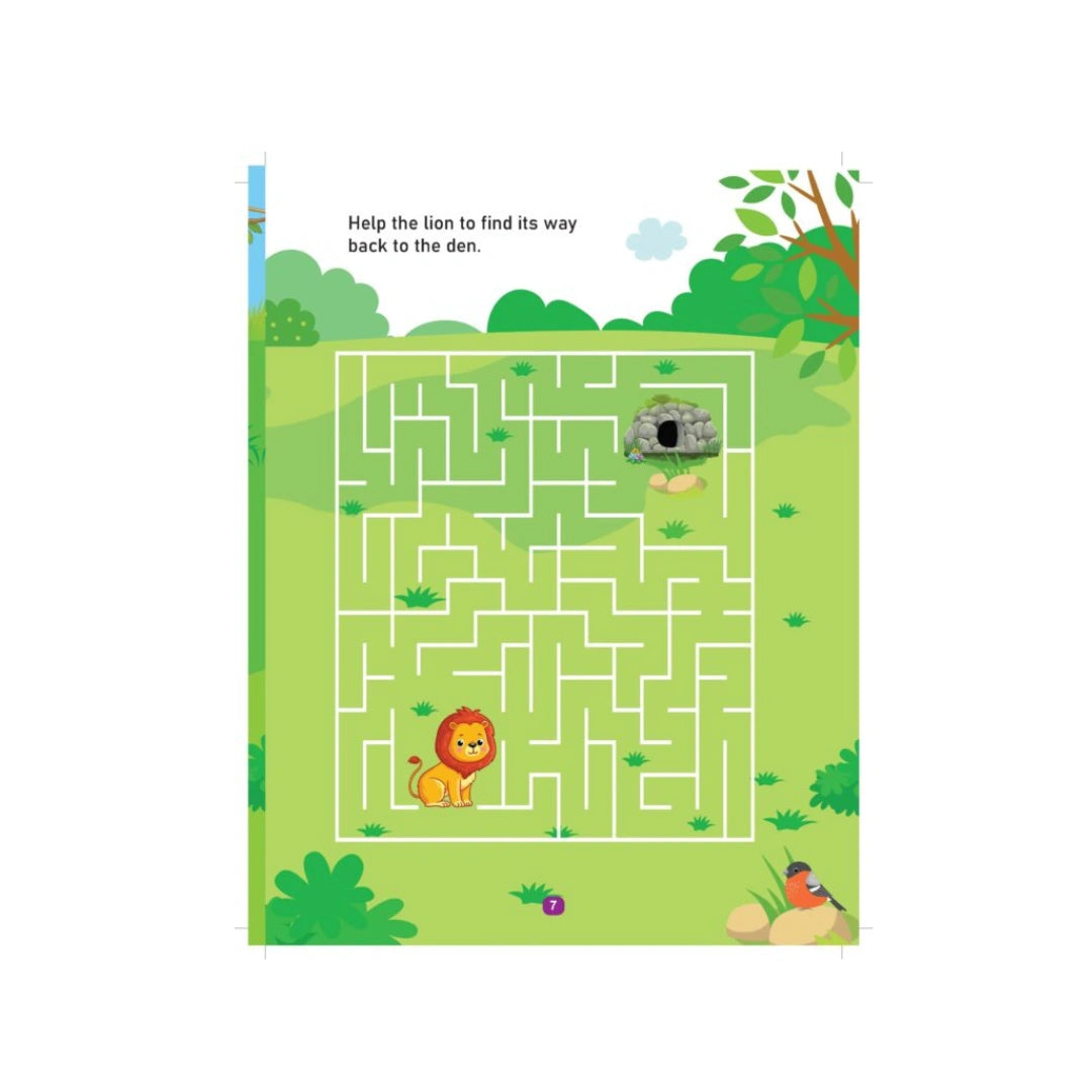 Jungle themed kids activity book