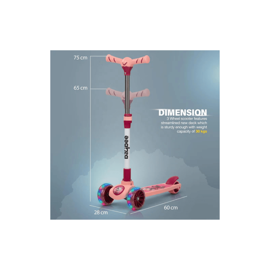 Baybee Toys Baybee Kitty Kick Scooter for Kids, Foldable Kids Scooter