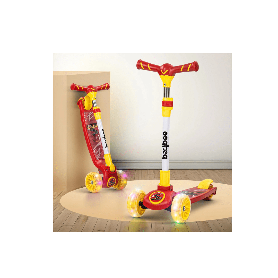 Baybee Toys Baybee Kitty Kick Scooter for Kids, Foldable Kids Scooter