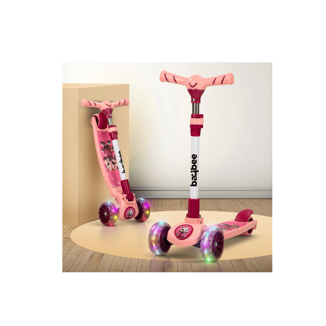 Baybee Toys Baybee Kitty Kick Scooter for Kids, Foldable Kids Scooter