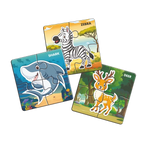 Kids 4 Pcs Wild Animals Jigsaw Puzzle Set – 9 Puzzles, 36 Pieces, Educational Learning Toy for Kids (4 Years+) Animals as Per Availability