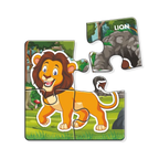 Kids 4 Pcs Wild Animals Jigsaw Puzzle Set – 9 Puzzles, 36 Pieces, Educational Learning Toy for Kids (4 Years+) Animals as Per Availability