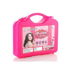 Kids pretend play makeup toy kit set with accessories for girls.

