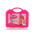 Kids pretend play makeup toy kit set with accessories for girls.
