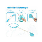 Doctor trolley play set with medical accessories for kids.
