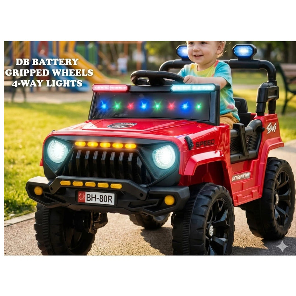 Red Ride-On Jeep