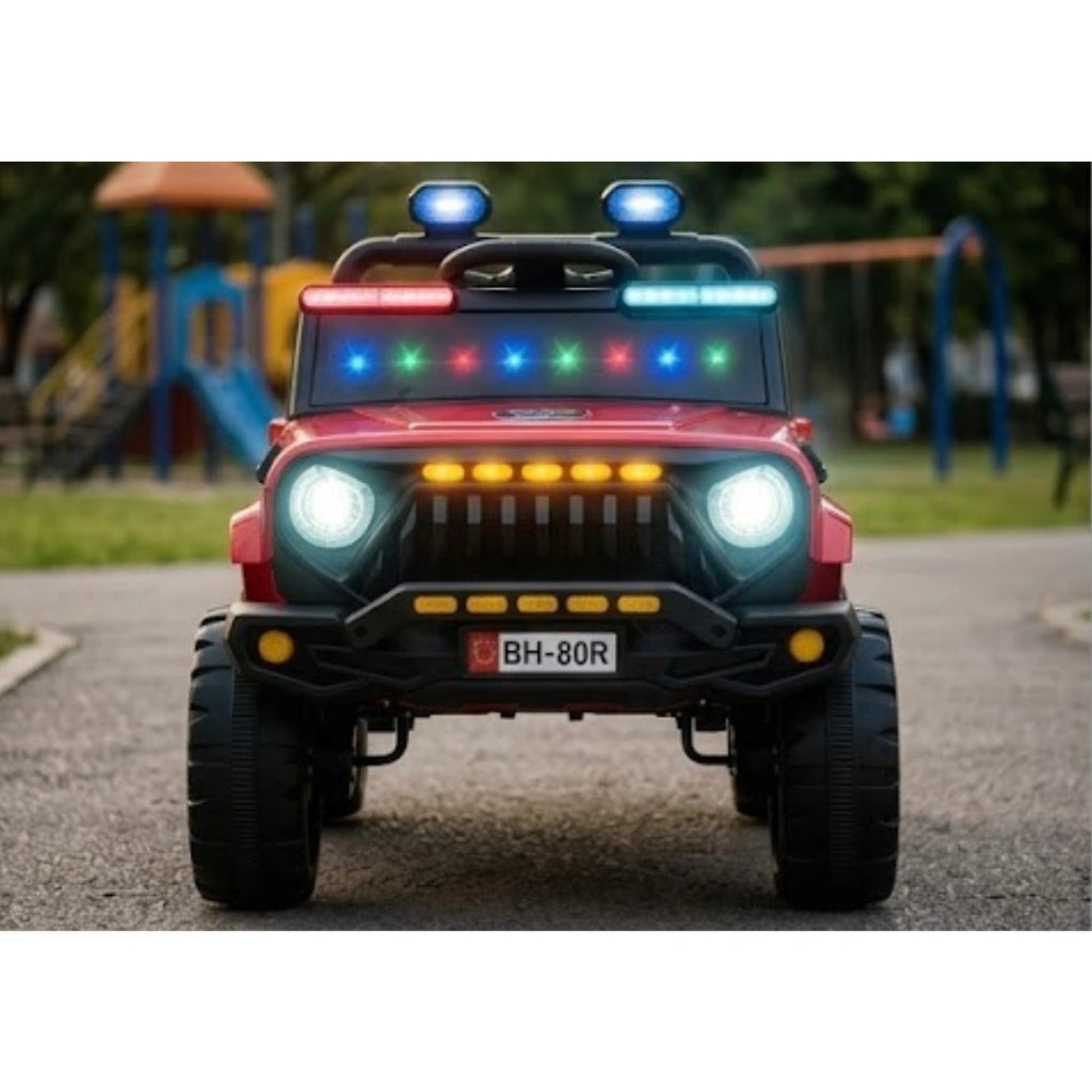 Red Ride-On Jeep