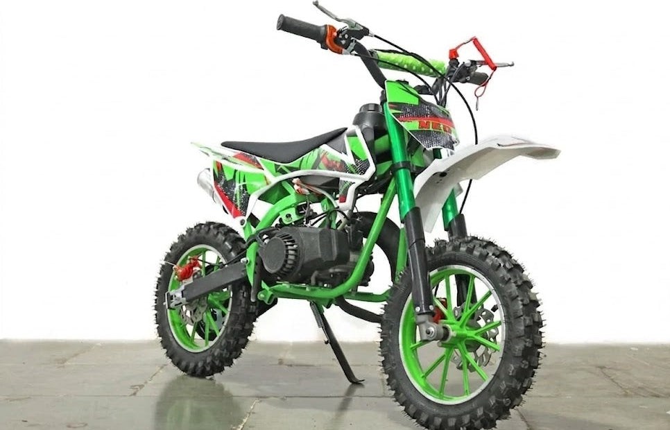 Kids green dirt bike