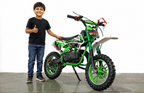 Kids green dirt bike