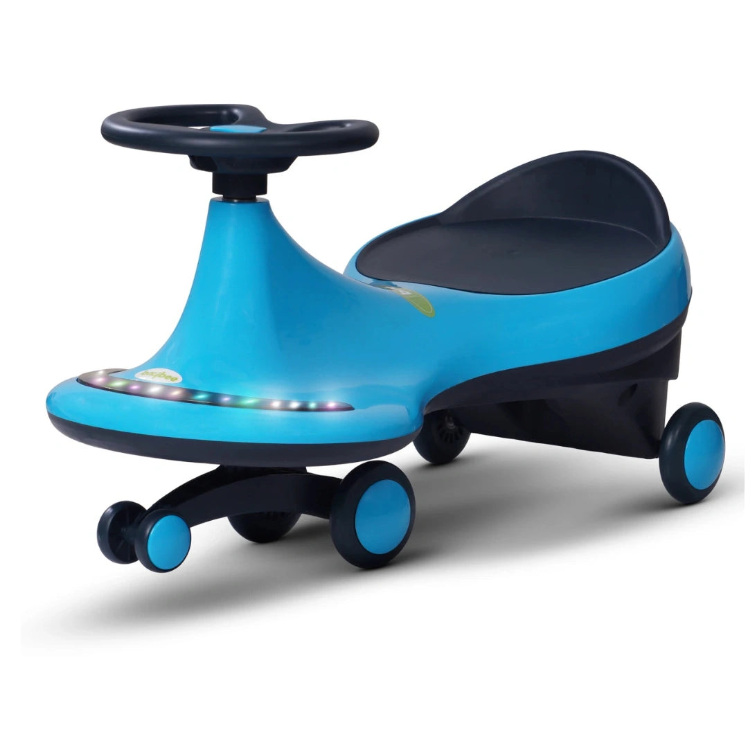 swing ride-on car with LED wheels