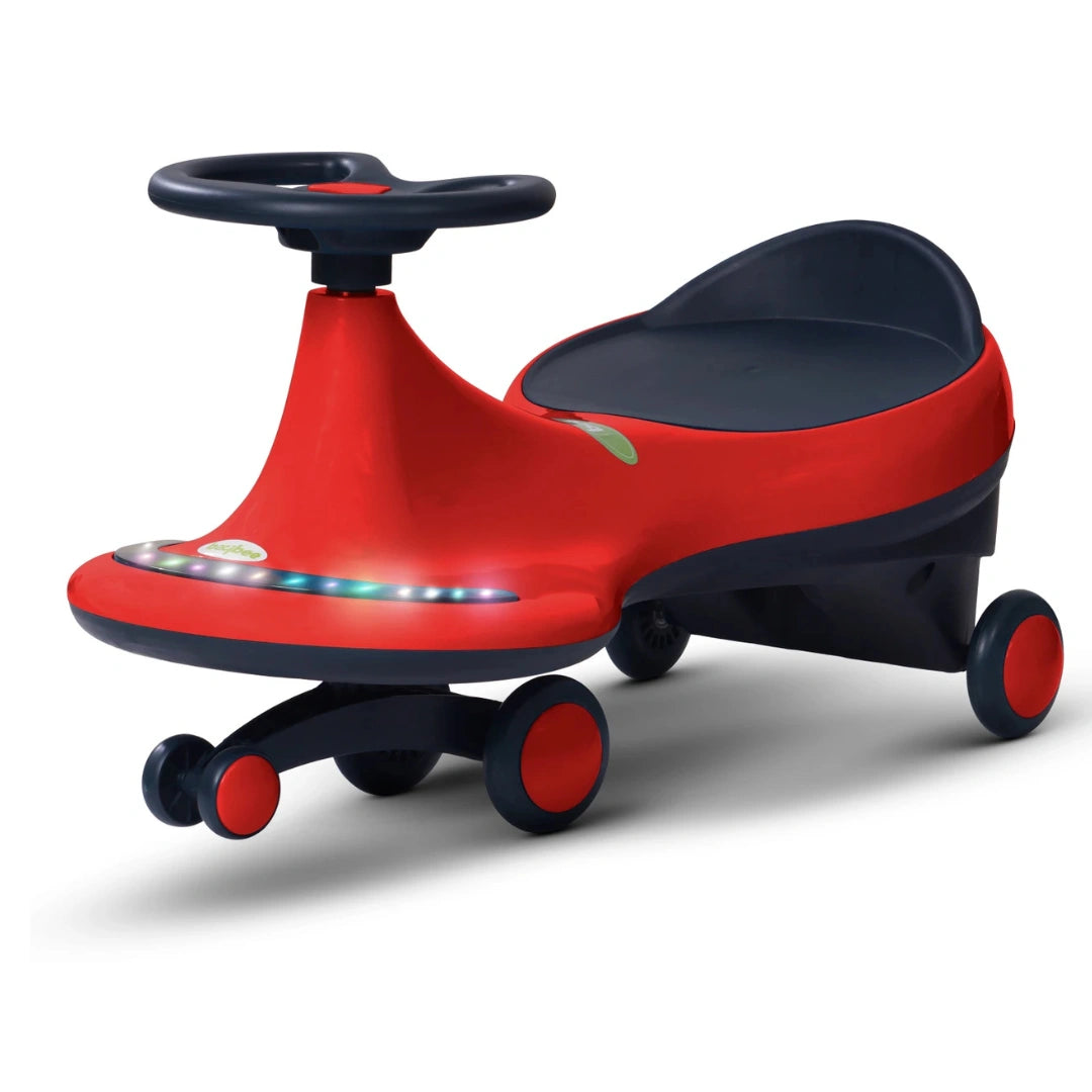 swing ride-on car with LED wheels