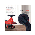 swing ride-on car with LED wheels