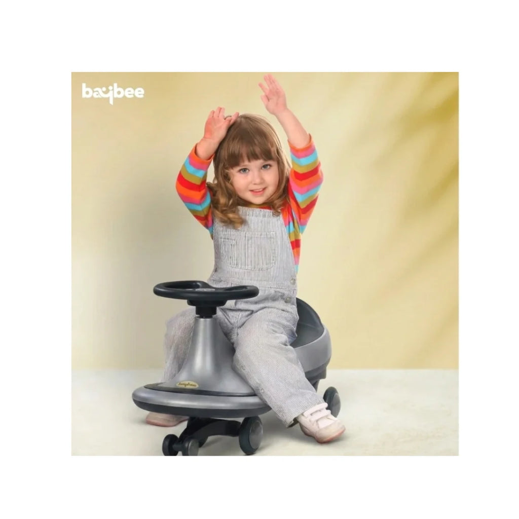 swing ride-on car with LED wheels