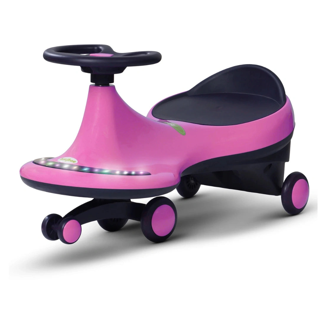 swing ride-on car with LED wheels