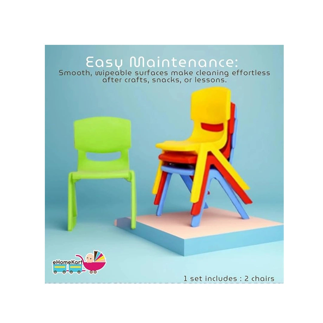 Set of 2 kids plastic chairs