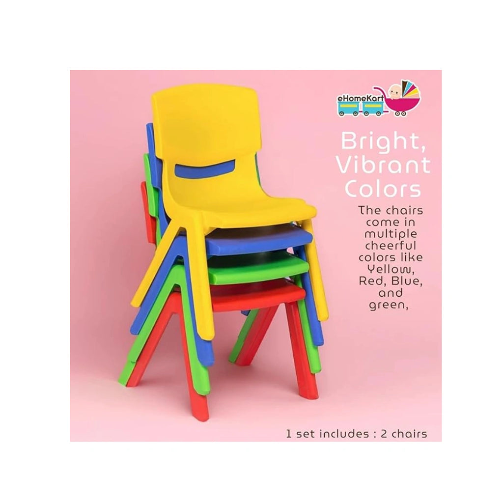 Set of 2 kids plastic chairs
