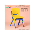 Set of 2 kids plastic chairs