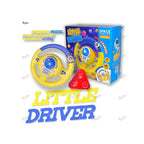 Kids steering wheel toy with lights and sound for pretend driving play