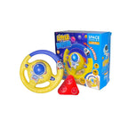 Kids steering wheel toy with lights and sound for pretend driving play