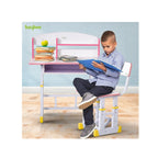 Kids study desk and chair with storage