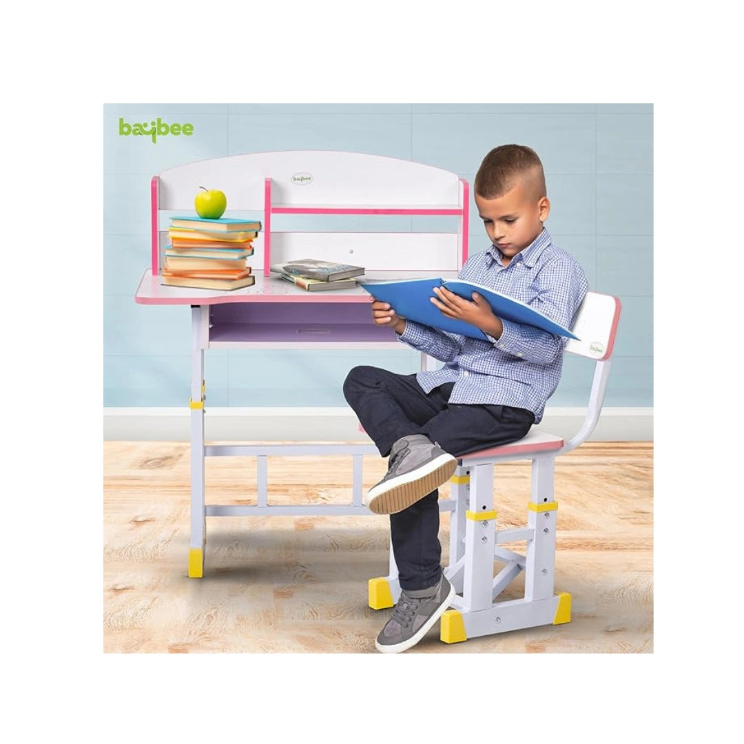 Kids study desk and chair with storage