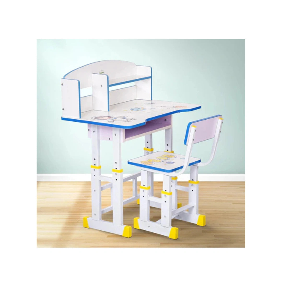 Kids study desk and chair with storage