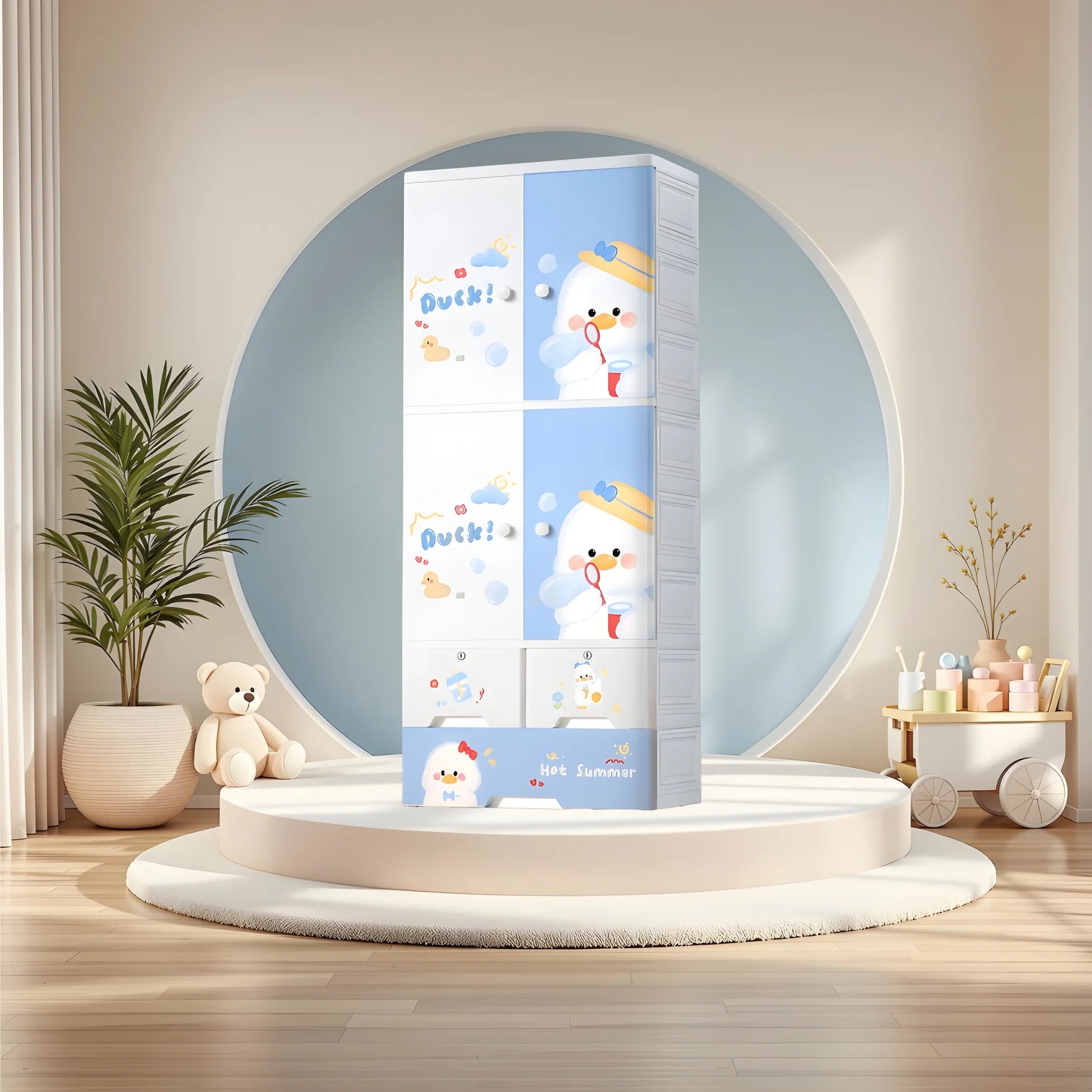 Wardrobe with Shelves for Children’s Clothes & Toy