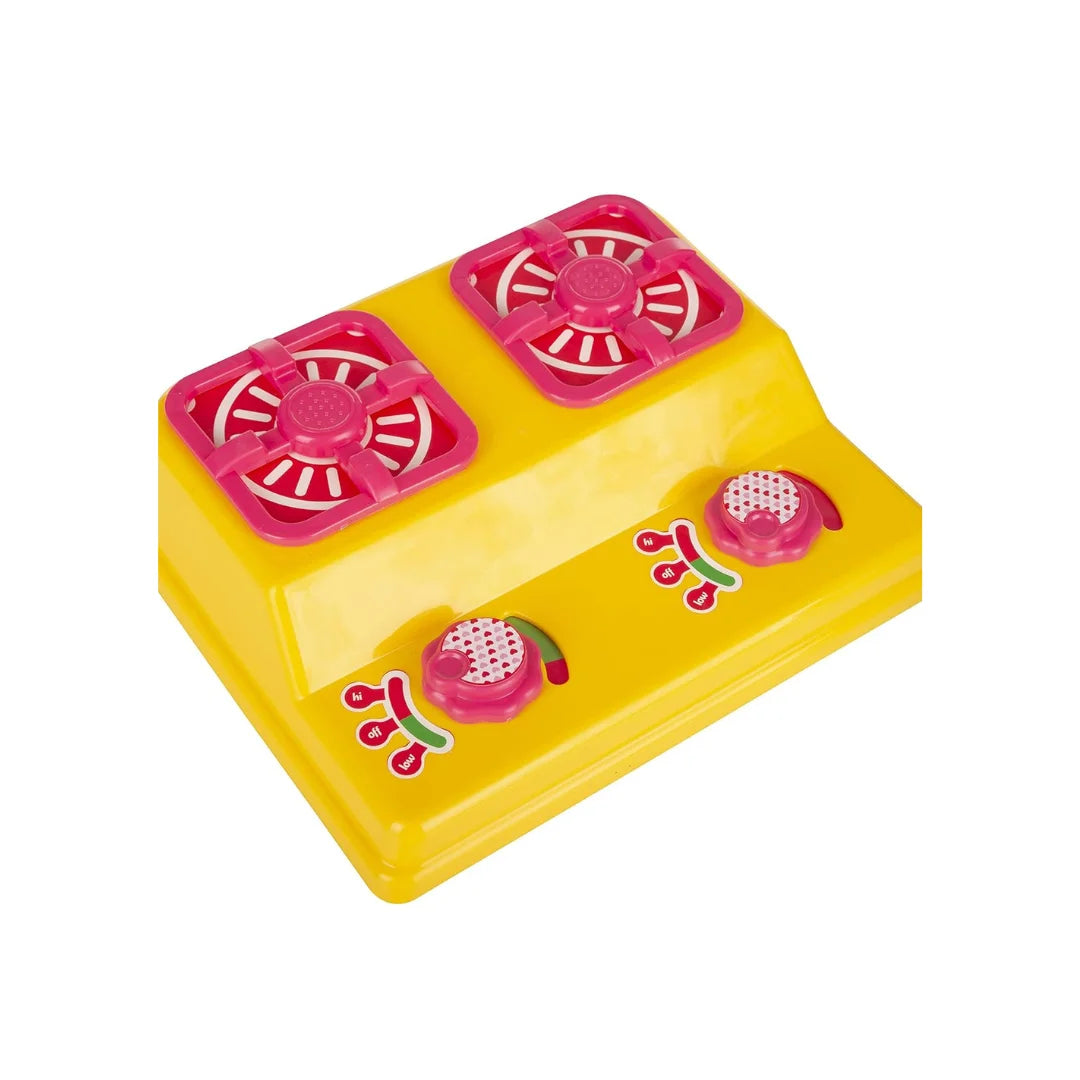 Kitchen Set Deluxe,19 Piece Colourful Pretend and Play Cooking Set,Language and Social Skills,Role Play,Preschool Toys for Kids (3 Years+)