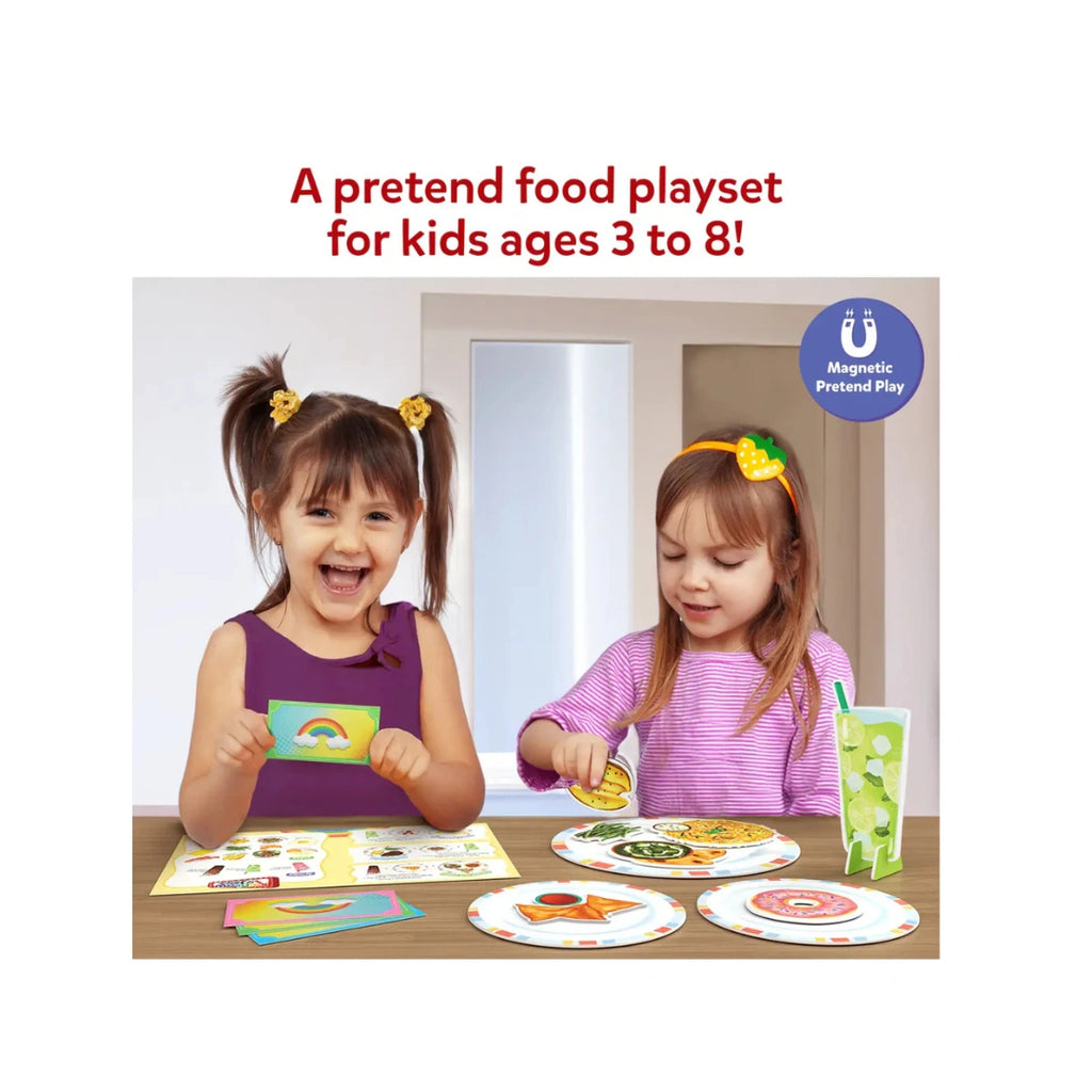 Let’s Play Restaurant ,Magnetic Pretend Play Food Set for Kids ( 3+ Years,30+ Pieces)