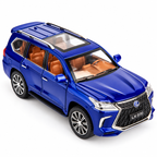 CCA 1:24 Lexus Lx570 SUV Die-Cast Car with Openable Hood & Doors, Toy Vehicle for Kids