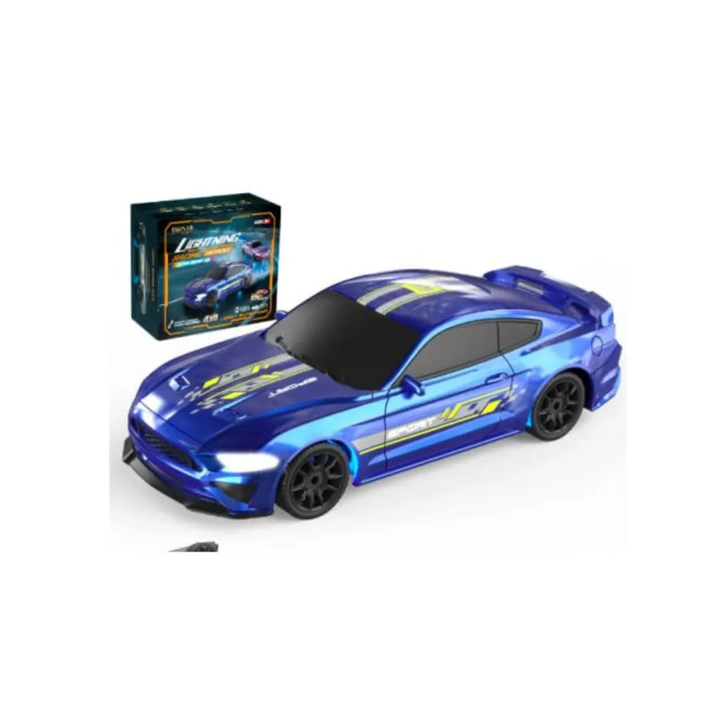 Lightning Series 1:43 RC drift car with LED lights and 2.4GHz remote control