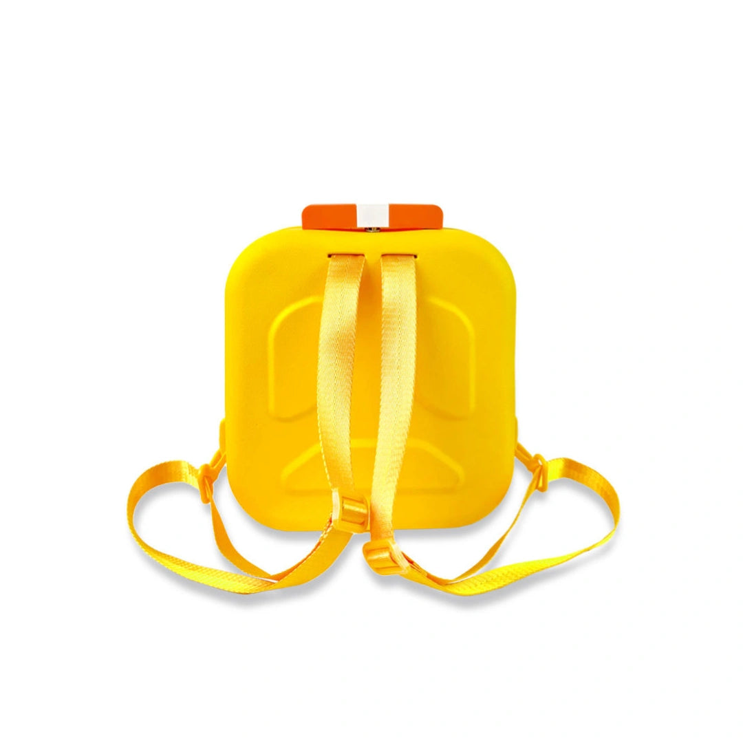 Yellow Silicone Kids Bag with Soft Durable Design & Adjustable Strap