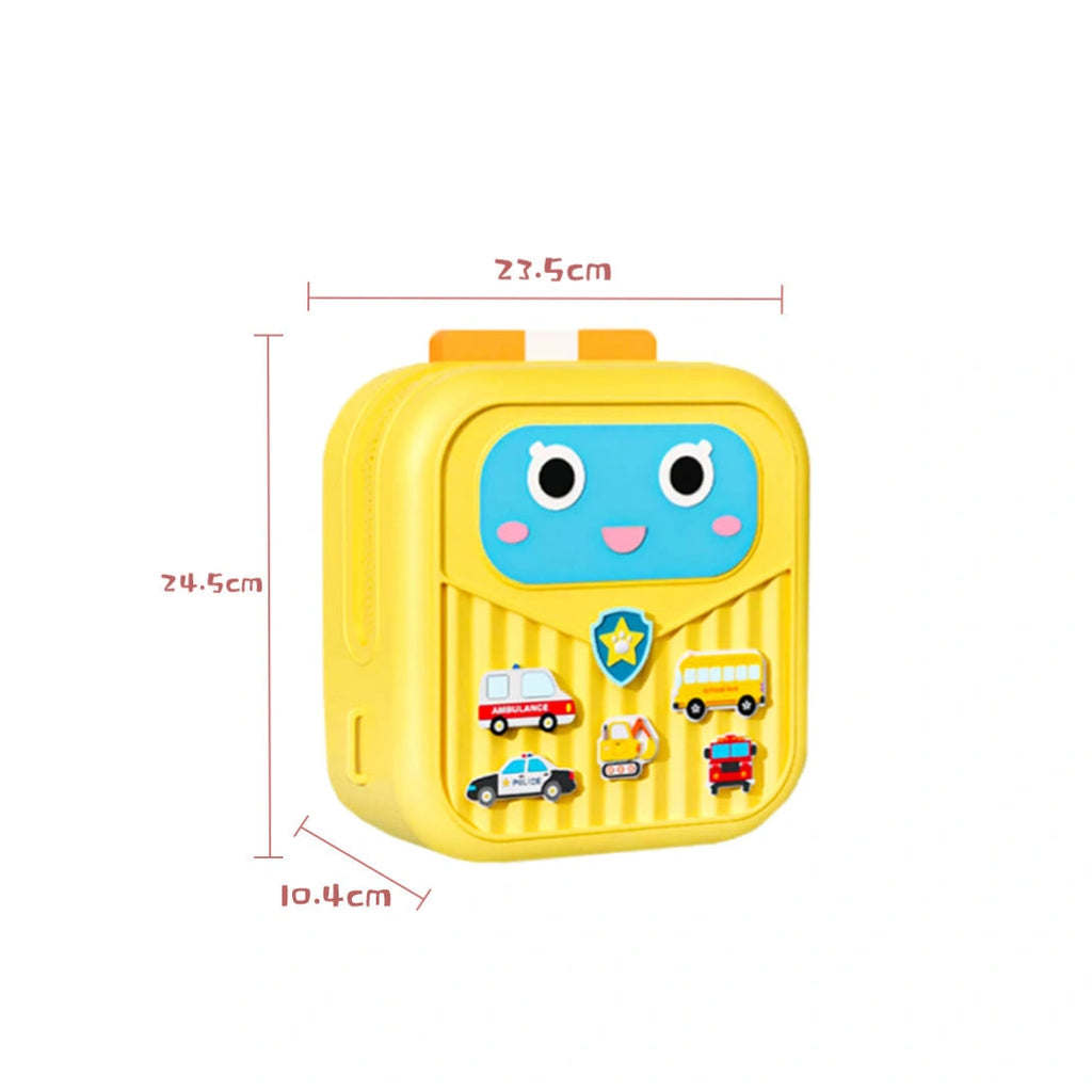 Yellow Silicone Kids Bag with Soft Durable Design & Adjustable Strap