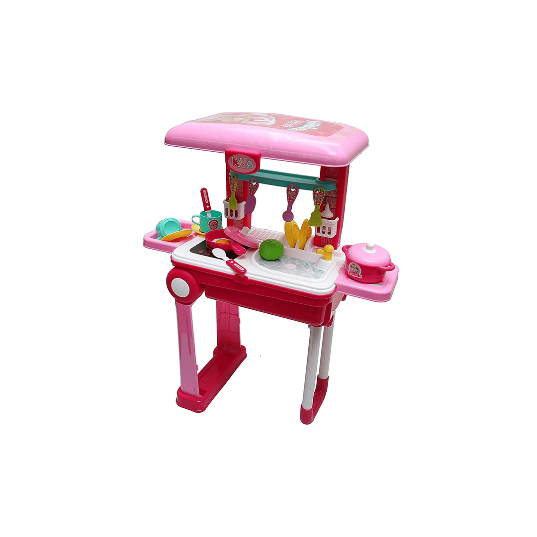 Baan Toys Toys Baan Toys 2 in 1 Little Chef Trolley Kitchen Set with Music & Light (3 Years+)
