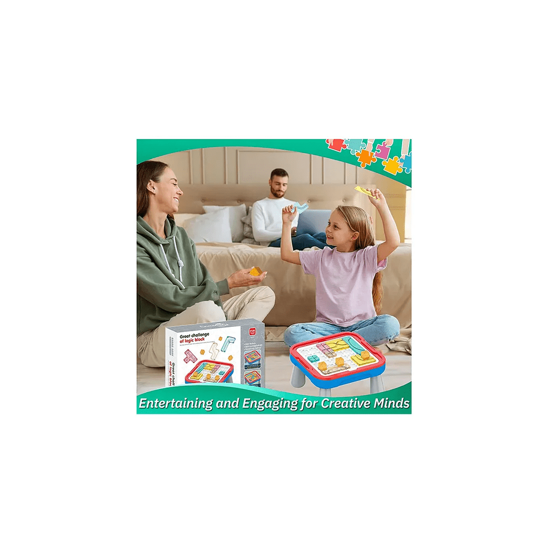 Baan Toys Toys Baan Toys Great Challenge Logic Block Educational Toy For Kids (3 Years+)