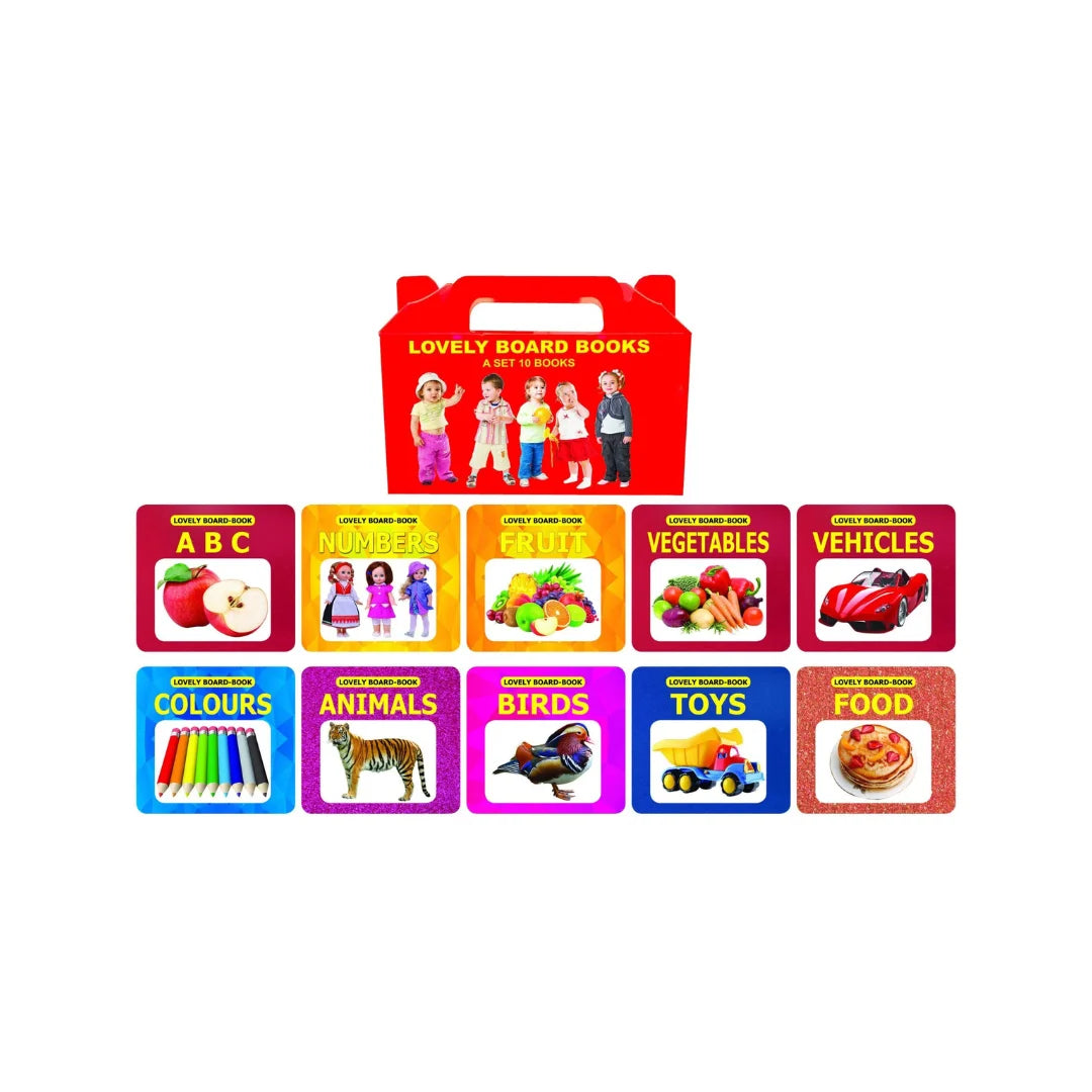 Set of 10 early learning board books 