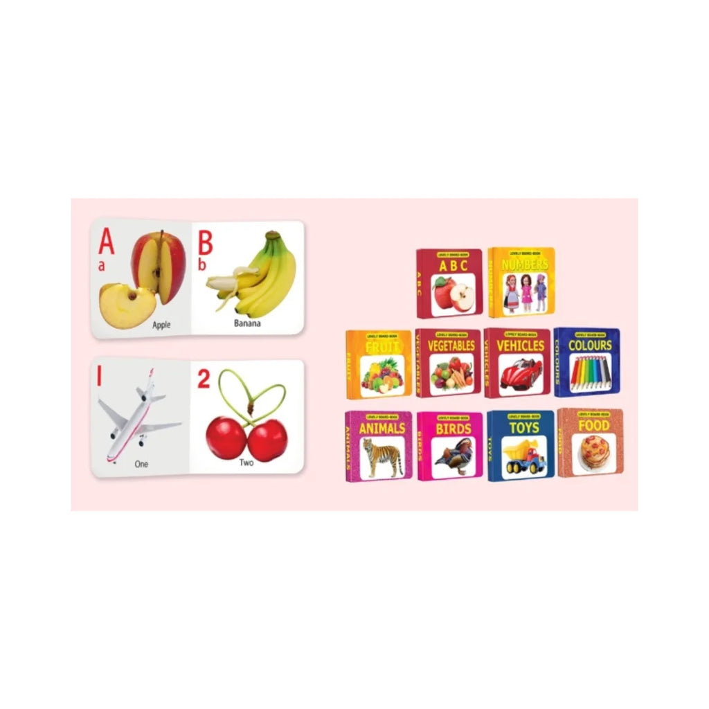 Set of 10 early learning board books 