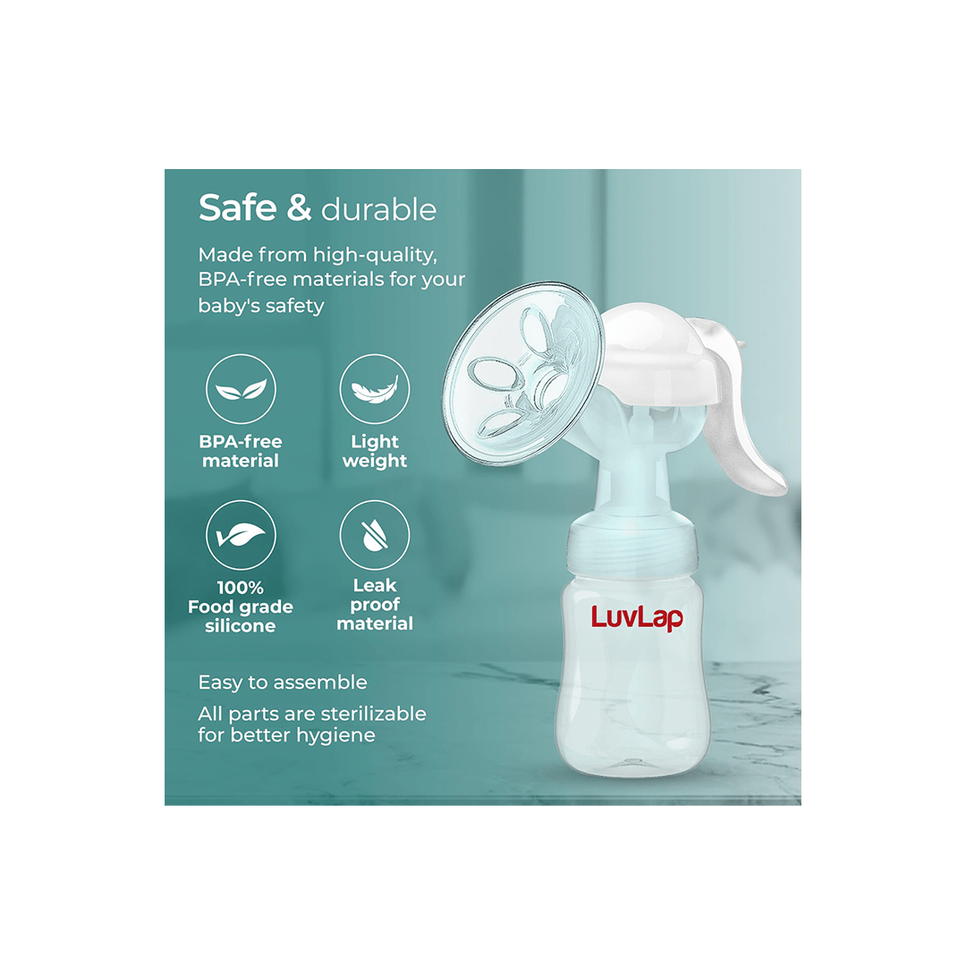 LuvLap Other Gears LuvLap Manual Breast Pump, 3 Level Suction Adjustment